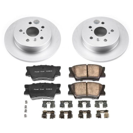 Power Stop 18-19 Toyota Camry Rear Z17 Evolution Geomet Coated Brake Kit PowerStop Brake Kits - Performance Blank  AXOPROS