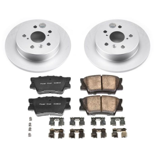 Power Stop 18-19 Toyota Camry Rear Z17 Evolution Geomet Coated Brake Kit PowerStop Brake Kits - Performance Blank  AXOPROS