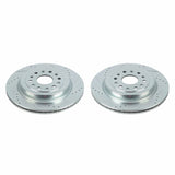 Power Stop 19-20 Ram 1500 Rear Evolution Drilled & Slotted Rotors - Pair PowerStop Brake Rotors - Slot & Drilled  AXOPROS