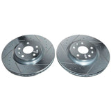 Power Stop 20-21 Chevrolet Corvette Front Evolution Drilled & Slotted Rotor - Pair PowerStop Brake Rotors - Slot & Drilled  AXOPROS