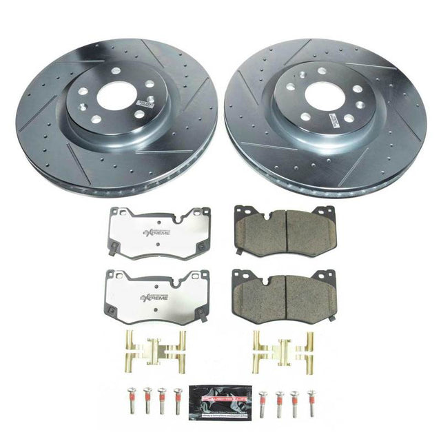 Power Stop 20-21 Chevrolet Corvette Front Z26 Street Brake Kit PowerStop Brake Kits - Performance D&S  AXOPROS