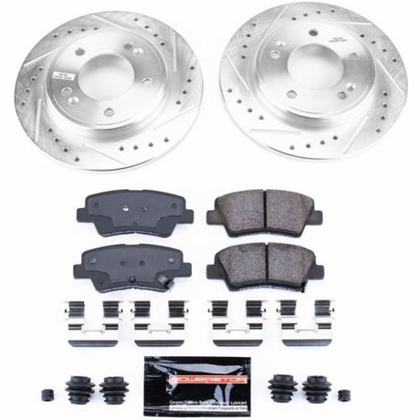 Power Stop 2019 Hyundai Veloster Rear Z23 Evolution Sport Brake Kit PowerStop Brake Kits - Performance D&S  AXOPROS