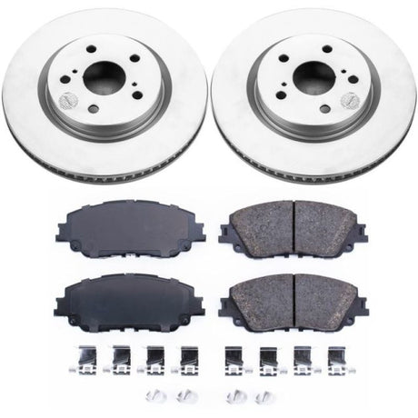 Power Stop 2019 Toyota Avalon Front Z17 Evolution Geomet Coated Brake Kit PowerStop Brake Kits - Performance Blank  AXOPROS