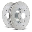 Power Stop 21-22 Ford F-150 Rear Drilled & Slotted Rotor (Pair) PowerStop Brake Rotors - Slot & Drilled  AXOPROS