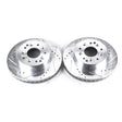 Power Stop 63-82 Chevrolet Corvette Rear Evolution Drilled & Slotted Rotors - Pair PowerStop Brake Rotors - Slot & Drilled  AXOPROS