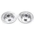 Power Stop 88-91 Honda Civic Front Evolution Drilled & Slotted Rotors - Pair PowerStop Brake Rotors - Slot & Drilled  AXOPROS