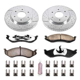Power Stop 90-99 Jeep Cherokee Front Z36 Truck & Tow Brake Kit PowerStop Brake Kits - Performance D&S  AXOPROS