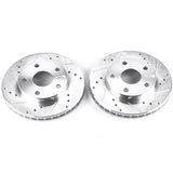 Power Stop 91-95 Toyota MR2 Front Evolution Drilled & Slotted Rotors - Pair PowerStop Brake Rotors - Slot & Drilled  AXOPROS