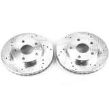 Power Stop 91-95 Toyota MR2 Front Evolution Drilled & Slotted Rotors - Pair PowerStop Brake Rotors - Slot & Drilled  AXOPROS
