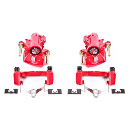 Power Stop 94-01 Acura Integra Rear Red Calipers w/Brackets - Pair PowerStop Brake Calipers - Perf  AXOPROS