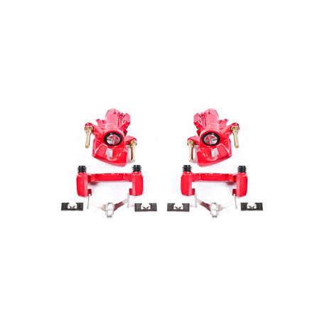 Power Stop 94-01 Acura Integra Rear Red Calipers w/Brackets - Pair PowerStop Brake Calipers - Perf  AXOPROS