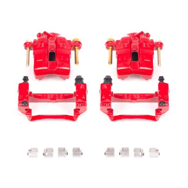 Power Stop 94-97 Mazda Miata Front Red Calipers w/Brackets - Pair PowerStop Brake Calipers - Perf  AXOPROS