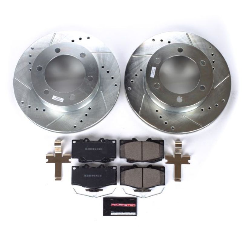 Power Stop 95-02 Toyota 4Runner Front Z23 Evolution Sport Brake Kit PowerStop Brake Kits - Performance D&S  AXOPROS