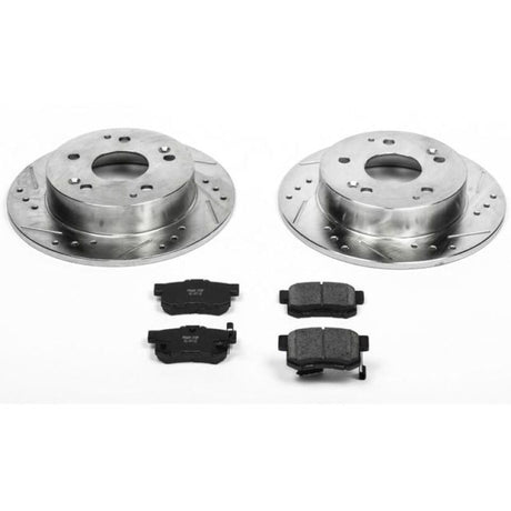 Power Stop 97-01 Acura Integra Rear Z23 Evolution Sport Brake Kit PowerStop Brake Kits - Performance D&S  AXOPROS