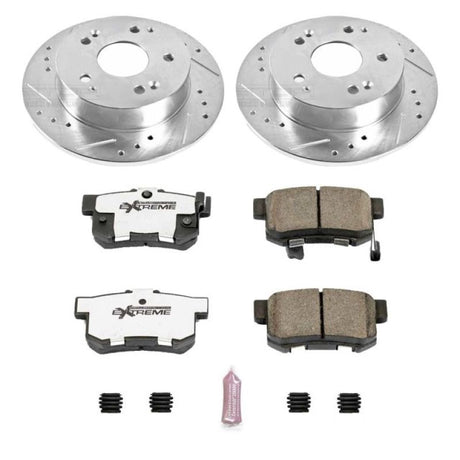 Power Stop 97-01 Acura Integra Rear Z26 Street Warrior Brake Kit PowerStop Brake Kits - Performance D&S  AXOPROS