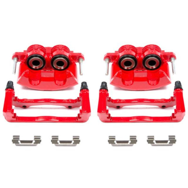 Power Stop 98-02 Chevrolet Camaro Front Red Calipers w/Brackets - Pair PowerStop Brake Calipers - Perf  AXOPROS