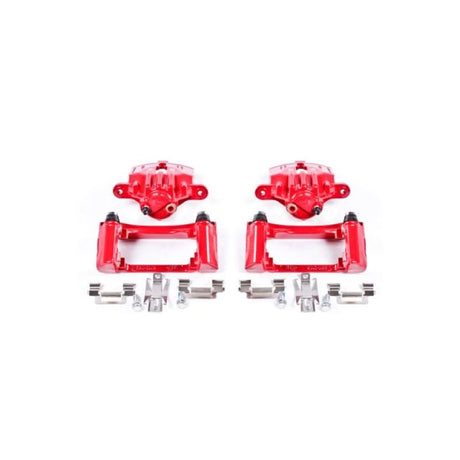 Power Stop 98-02 Chevrolet Camaro Rear Red Calipers w/Brackets - Pair PowerStop Brake Calipers - Perf  AXOPROS