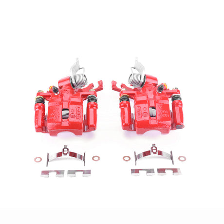 Power Stop 98-02 Honda Accord Rear Red Calipers w/Brackets - Pair PowerStop Brake Calipers - Perf  AXOPROS