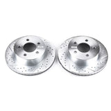 Power Stop 99-01 Jeep Cherokee Front Evolution Drilled & Slotted Rotors - Pair PowerStop Brake Rotors - Slot & Drilled  AXOPROS