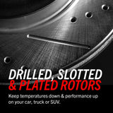 Power Stop Jeep Wrangler BBK Front Drilled & Slotted Rotor - Pair PowerStop Big Brake Kits  AXOPROS