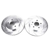 Power Stop Jeep Wrangler BBK Front Drilled & Slotted Rotor - Pair PowerStop Big Brake Kits  AXOPROS