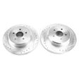 Power Stop Jeep Wrangler BBK Rear Drilled & Slotted Rotor - Pair PowerStop Big Brake Kits  AXOPROS