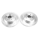 Power Stop Jeep Wrangler BBK Rear Drilled & Slotted Rotor - Pair PowerStop Big Brake Kits  AXOPROS