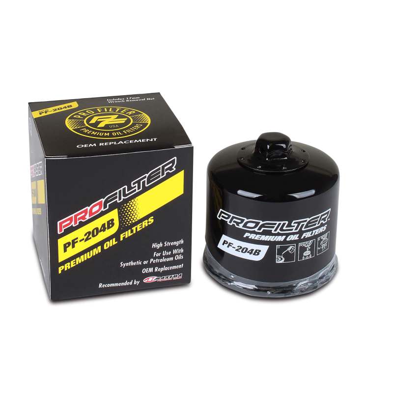 ProFilter Arctic Cat/Honda/Kaw/MV Augusta/Triumph/Yam Spin-On Black Various Performance Oil Filter ProFilter Oil Filters  AXOPROS
