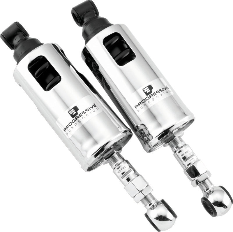 Progressive 89-99 Harley Softail 422 Series Shocks Heavy Duty - Chrome Progressive Shocks and Struts  AXOPROS