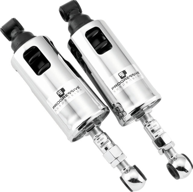 Progressive 89-99 Harley Softail 422 Series Shocks Heavy Duty - Chrome Progressive Shocks and Struts  AXOPROS