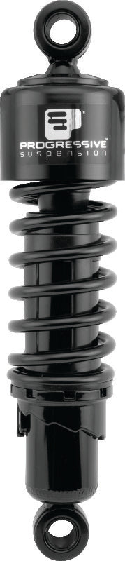 Progressive Harley 412 Series Shocks 11.0in - Black Progressive Shocks and Struts  AXOPROS