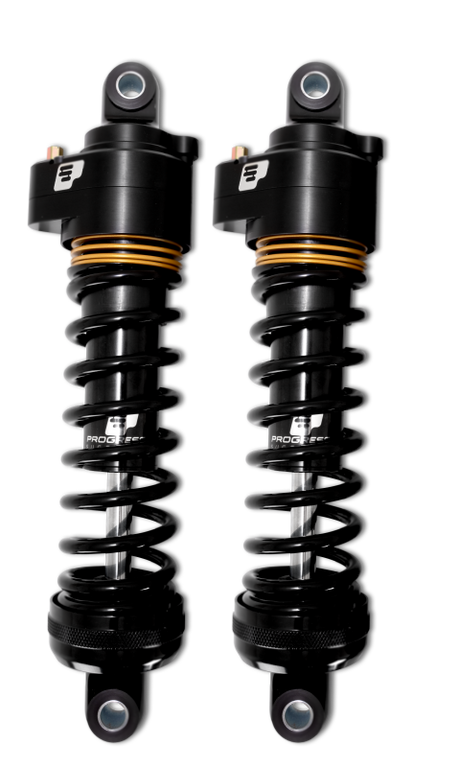 Progressive Harley Ultra Low-QPS 944 Series Shocks, 12.5in, 11in Ride Height Standard - Black / Gol Progressive Shocks and Struts  AXOPROS