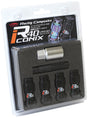 Project Kics 12X1.25 R40 Iconix Black Lug Nut Lock Set - 4 Project Kics Lug Nuts  AXOPROS