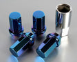 Project Kics 12X1.50 Titanium Blue Caliber Lug Nut Project Kics Wheel Bolts  AXOPROS