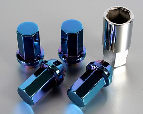 Project Kics 12X1.50 Titanium Blue Caliber Lug Nut Project Kics Wheel Bolts  AXOPROS