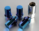 Project Kics 12X1.50 Titanium Blue Caliber Lug Nut Project Kics Wheel Bolts  AXOPROS