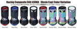 Project Kics 16+4 Locks Neocro R40 Iconix W/ Plastic Cap (Black) - 12X1.25 Project Kics Lug Nuts  AXOPROS