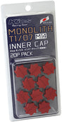 Project Kics M14 Monolith Cap - Red (Only Works For M14 Monolith Lugs) - 20 Pcs Project Kics Wheel Accessories  AXOPROS