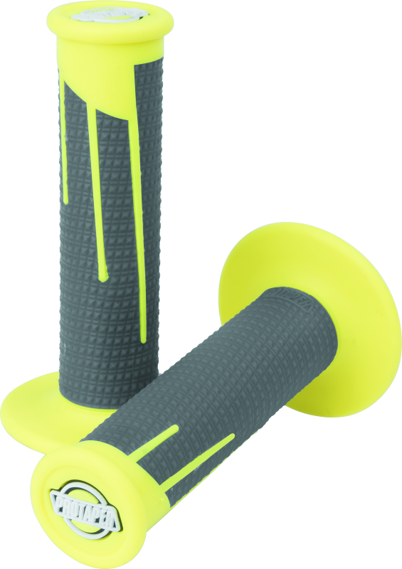 ProTaper Full Diamond Clamp-On Grips - Neon Yellow/Dark Gray ProTaper Grips  AXOPROS