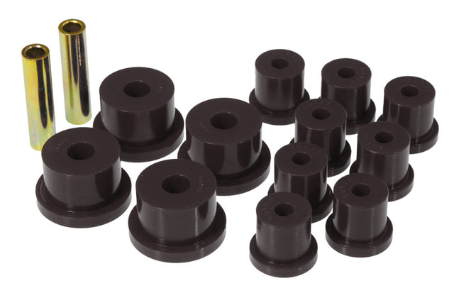 Prothane 64-73 Ford Mustang Rear Spring & 1/2in Shackle Bushings - Black Prothane Bushing Kits  AXOPROS