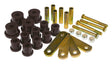Prothane 64-73 Ford Mustang Rear Spring Bushings w/ HD Shackle Kit - Black Prothane Bushing Kits  AXOPROS