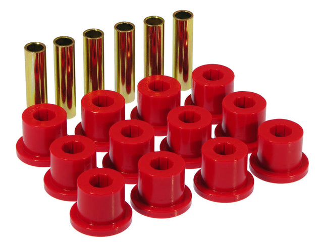 Prothane 67-87 GM Rear Spring & Shackle Bushings (w/ 1.5in Bushings) - Red Prothane Bushing Kits  AXOPROS