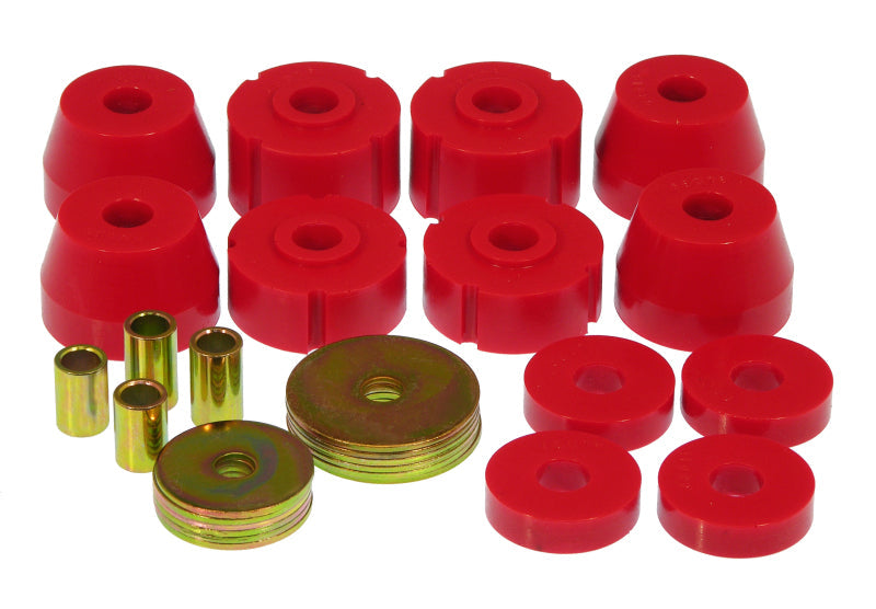 Prothane 72-85 Dodge Truck Body Mounts - Red Prothane Bushing Kits  AXOPROS