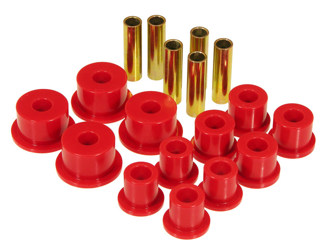 Prothane 74-91 Jeep Cherokee Front Spring & Shackle Bushings (w/ 2in OD Main Eye) - Red Prothane Bushing Kits  AXOPROS
