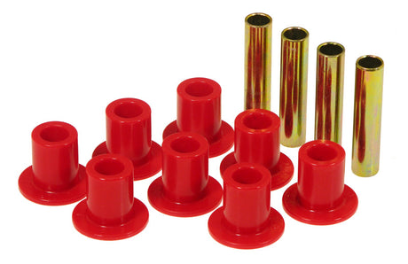 Prothane 87-96 Jeep Front Spring & Shackle Bushings - Red Prothane Bushing Kits  AXOPROS