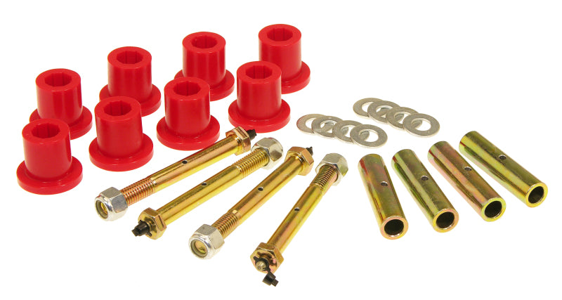 Prothane 87-96 Jeep YJ Front or Rear Frame Shackle Bushings - Red Prothane Bushing Kits  AXOPROS