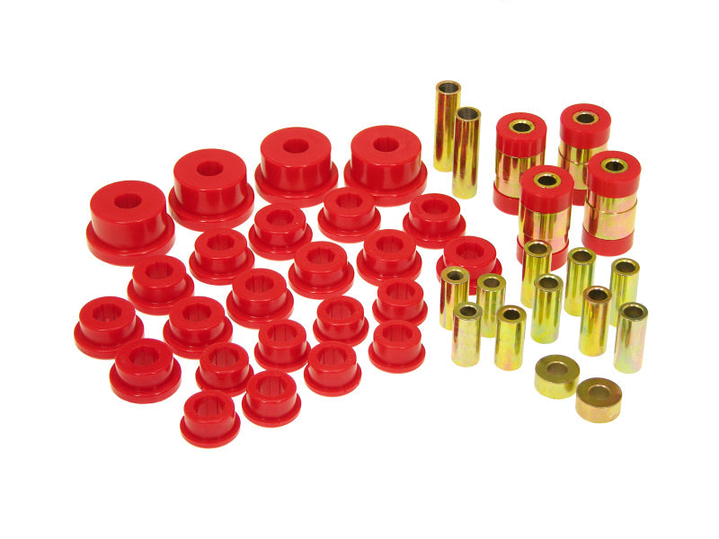 Prothane 95-99 Mitsubishi Eclipse Rear Upper/Lower Control Arm Bushings - Red Prothane Bushing Kits  AXOPROS