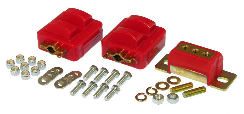 Prothane GM Motor & Trans Mount Kit - Red Prothane Bushing Kits  AXOPROS