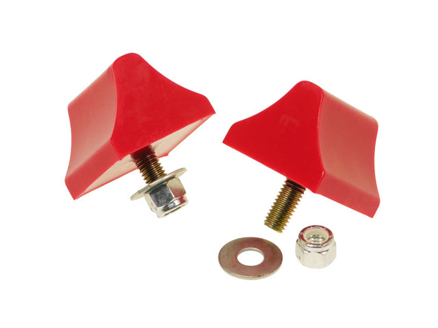 Prothane Universal Bump Stop 1-3/8 X 2 X 2-1/4 Wedge - Red Prothane Bump Stops  AXOPROS
