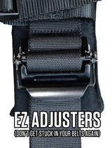 PRP 4.2 Harness with Latch / Link Lap Belt- Red PRP Seats Seat Belts & Harnesses  AXOPROS
